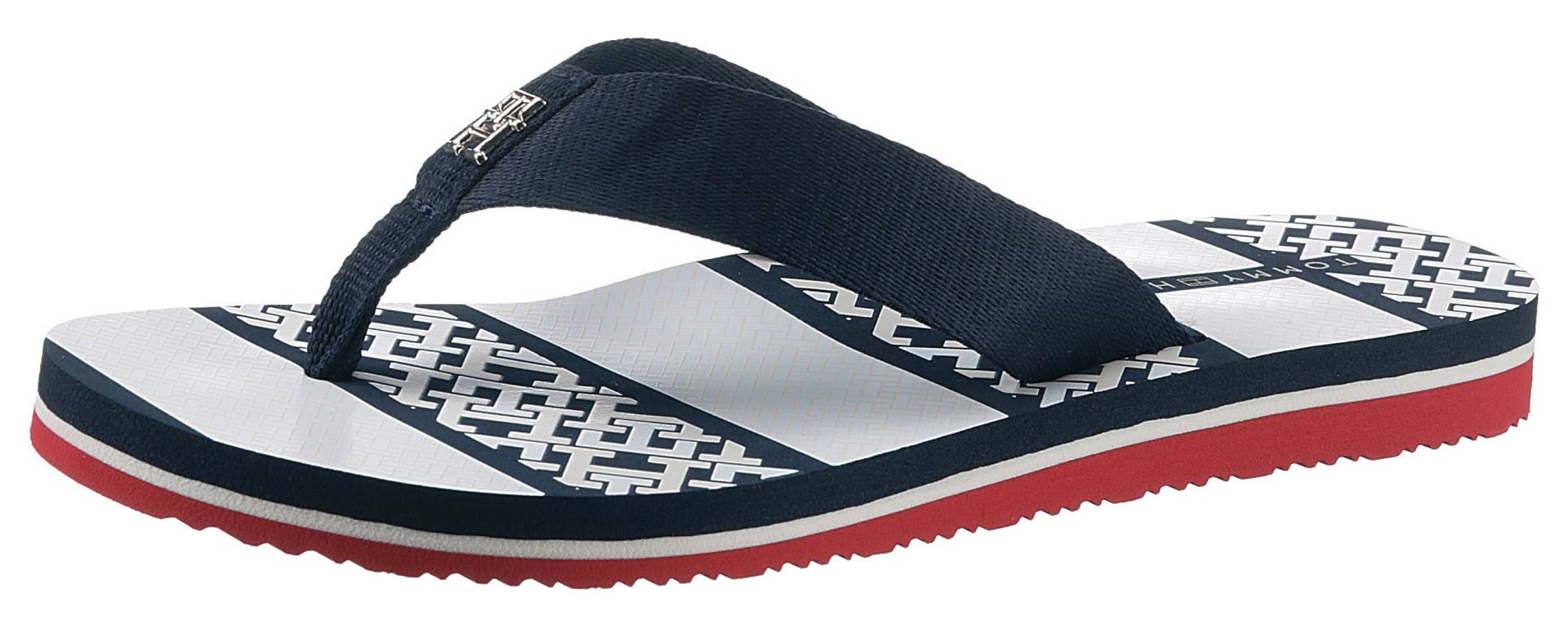 Tommy Hilfiger Zehentrenner »TH MONOGRAM ESSENTIAL SANDAL« von Tommy Hilfiger