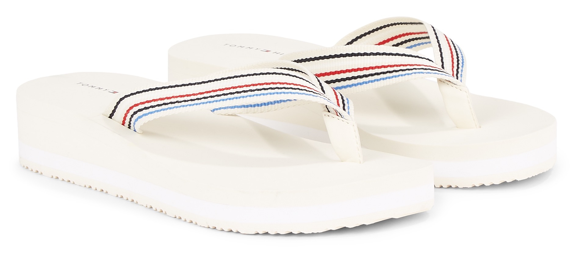 Tommy Hilfiger Zehentrenner »WEDGE STRIPES BEACH SANDAL« von Tommy Hilfiger