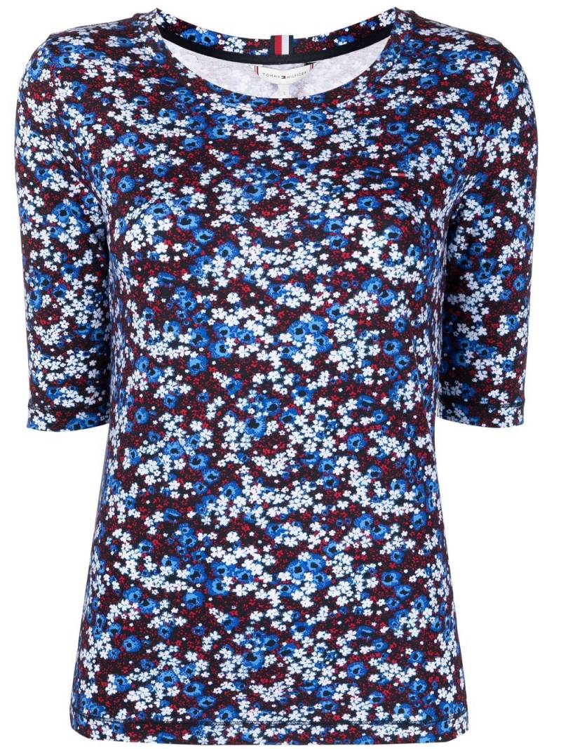 Tommy Hilfiger all-over floral-print T-shirt - Blue von Tommy Hilfiger
