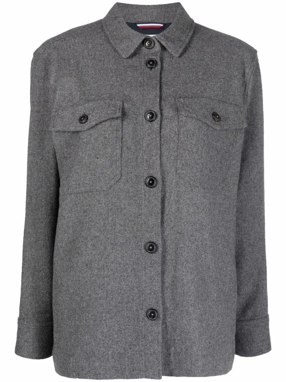 Tommy Hilfiger button-down shirt jacket - Grey von Tommy Hilfiger
