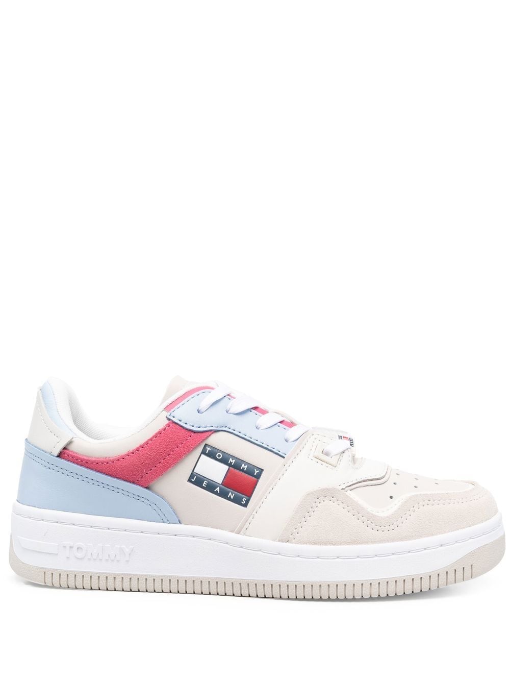 Tommy Jeans colour-block mid-top sneakers - Neutrals von Tommy Jeans