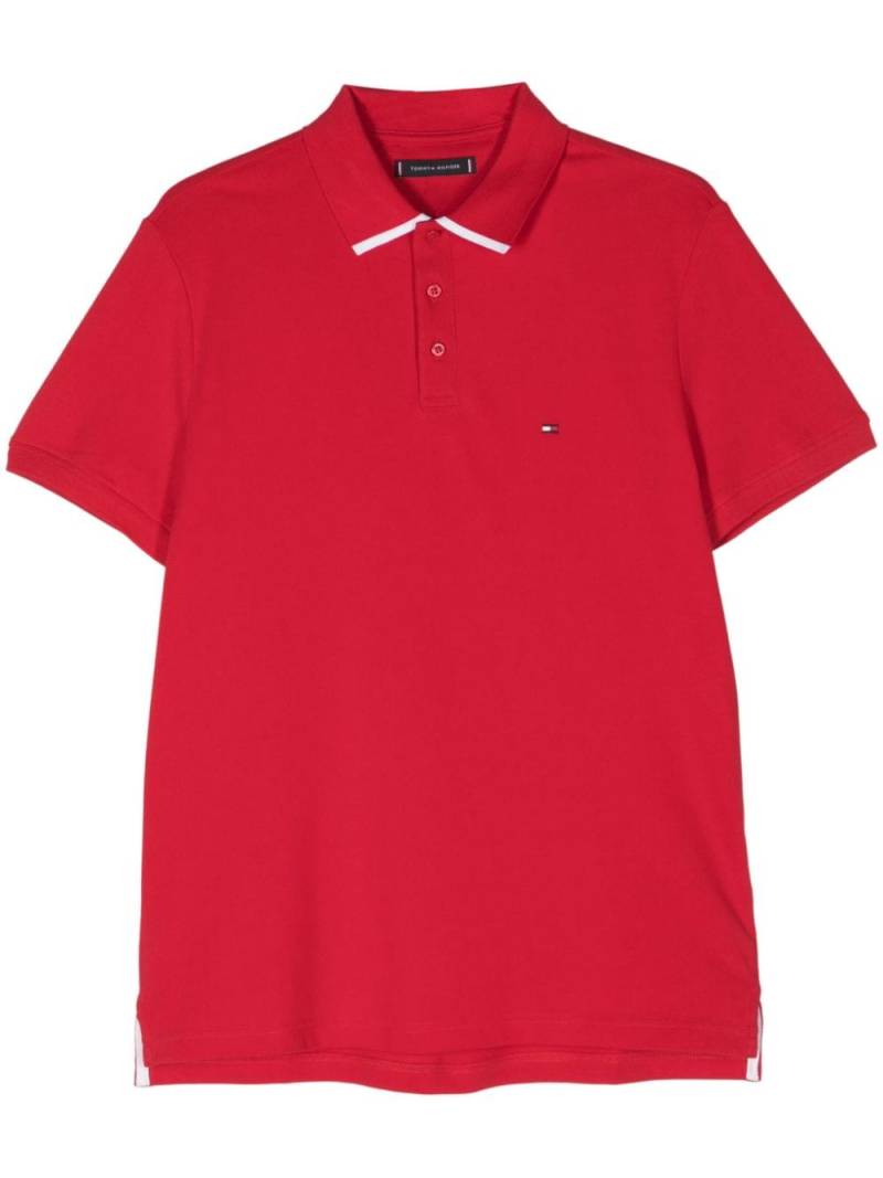 Tommy Hilfiger contrasting-border polo shirt - Red von Tommy Hilfiger