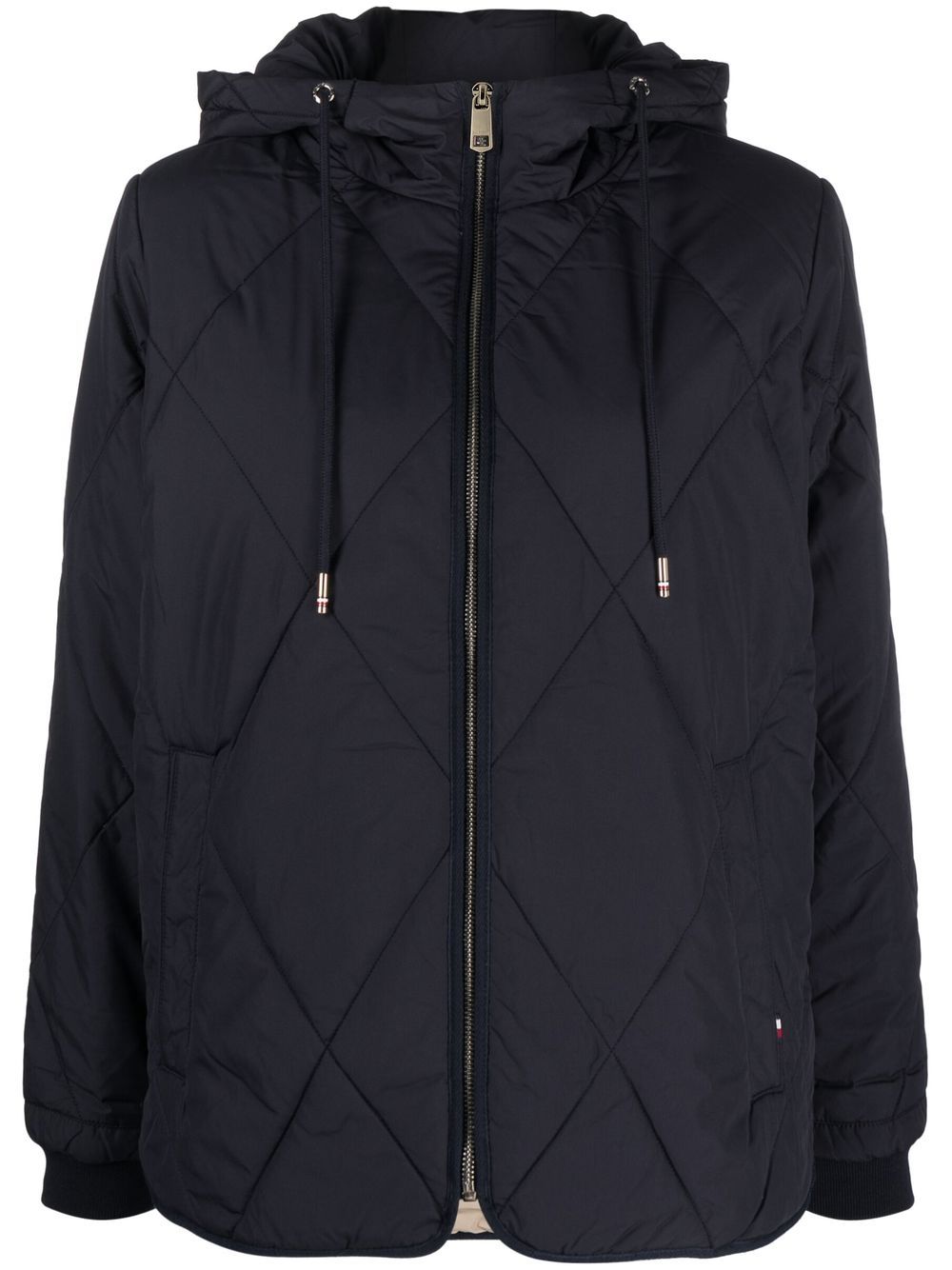 Tommy Hilfiger drawstring-hood padded jacket - Blue von Tommy Hilfiger