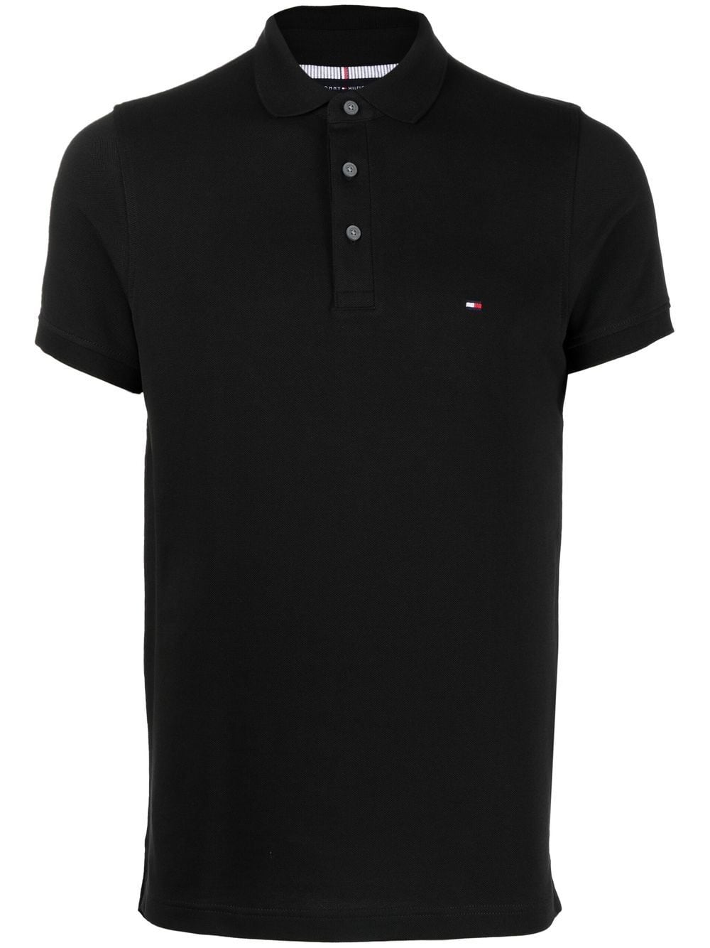 Tommy Hilfiger embroidered-logo polo shirt - Black von Tommy Hilfiger