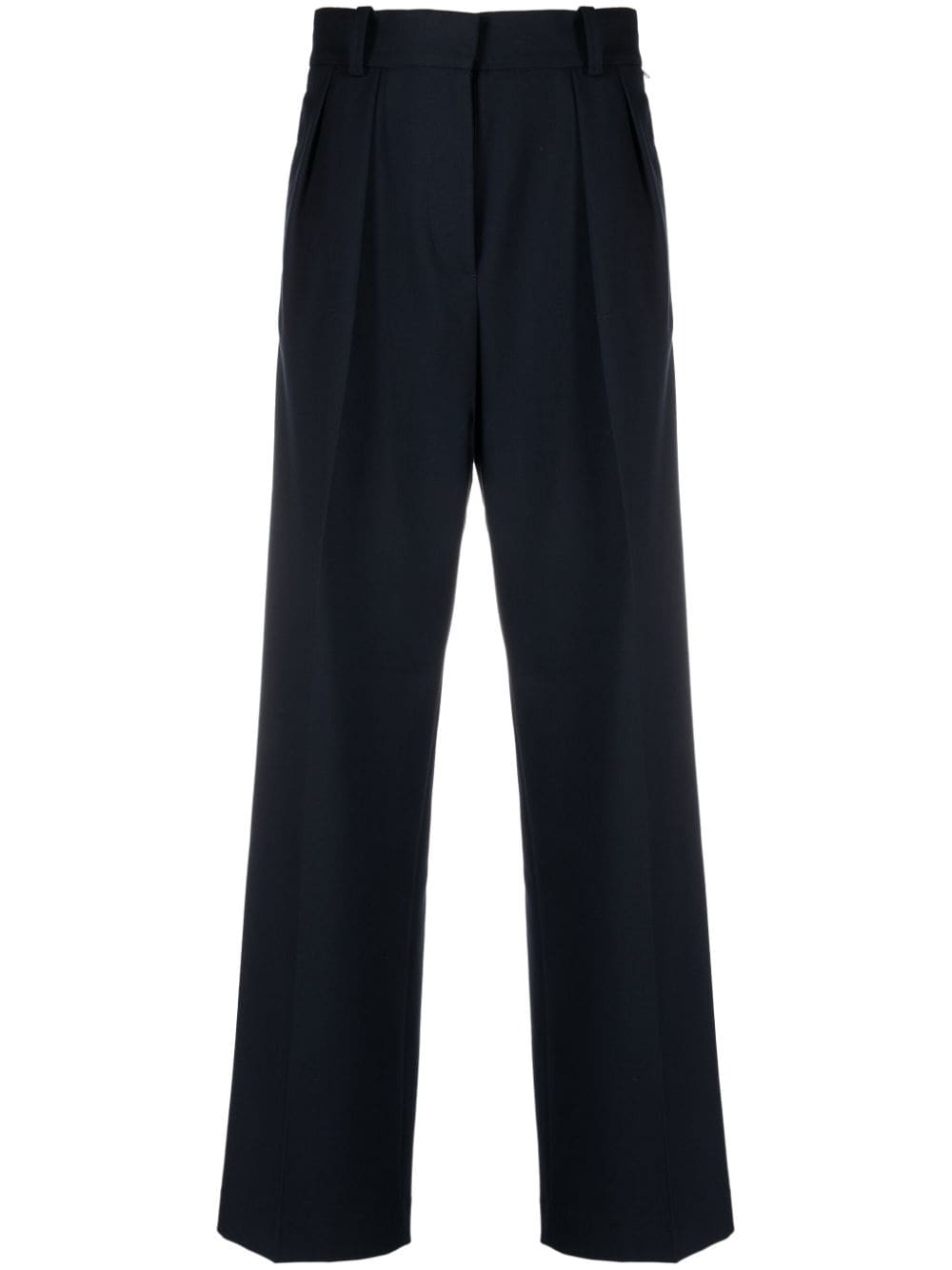 Tommy Hilfiger high-waisted straight-leg trousers - Blue von Tommy Hilfiger