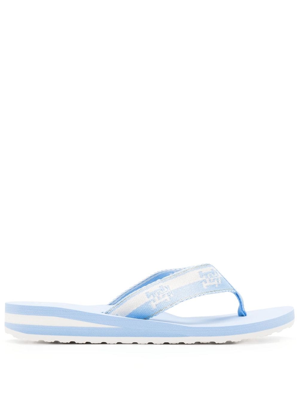 Tommy Hilfiger jacquard-logo flip flops - Blue von Tommy Hilfiger