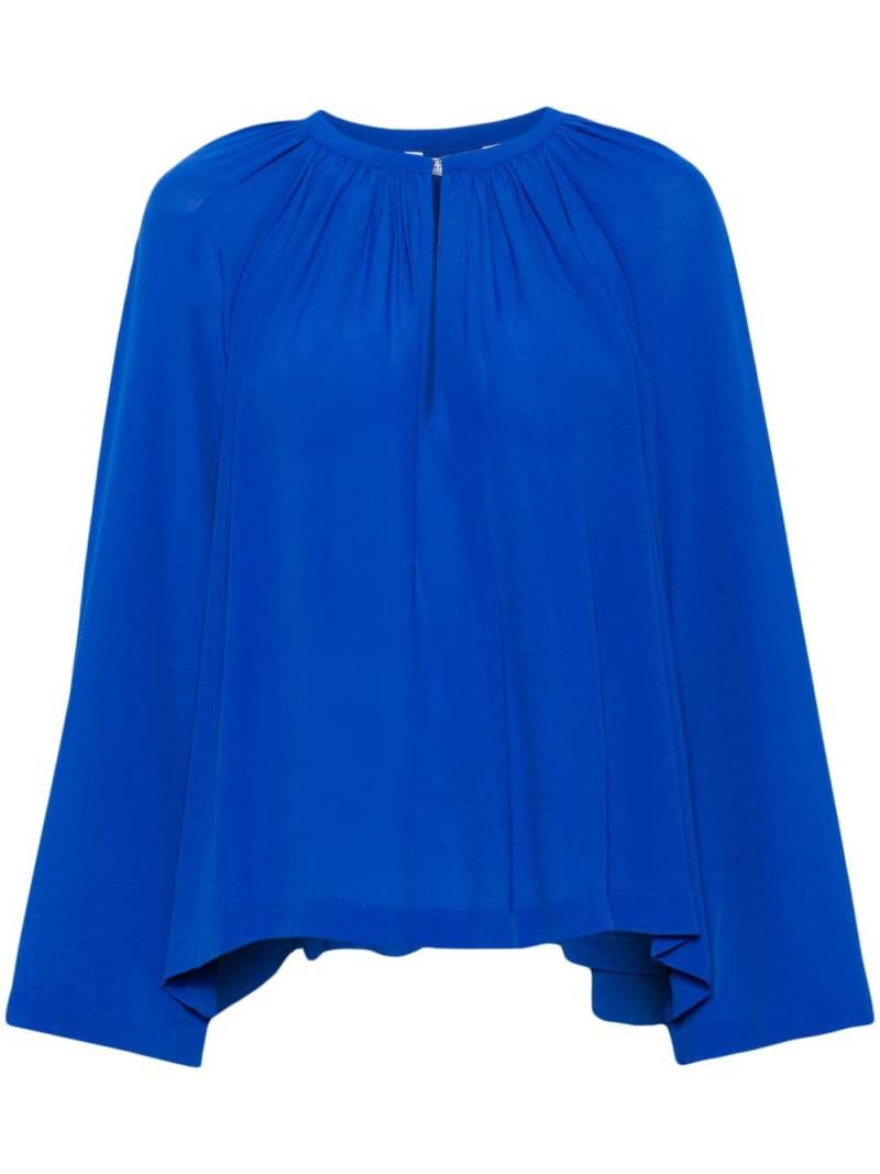 Tommy Hilfiger keyhole-neck blouse - Blue von Tommy Hilfiger