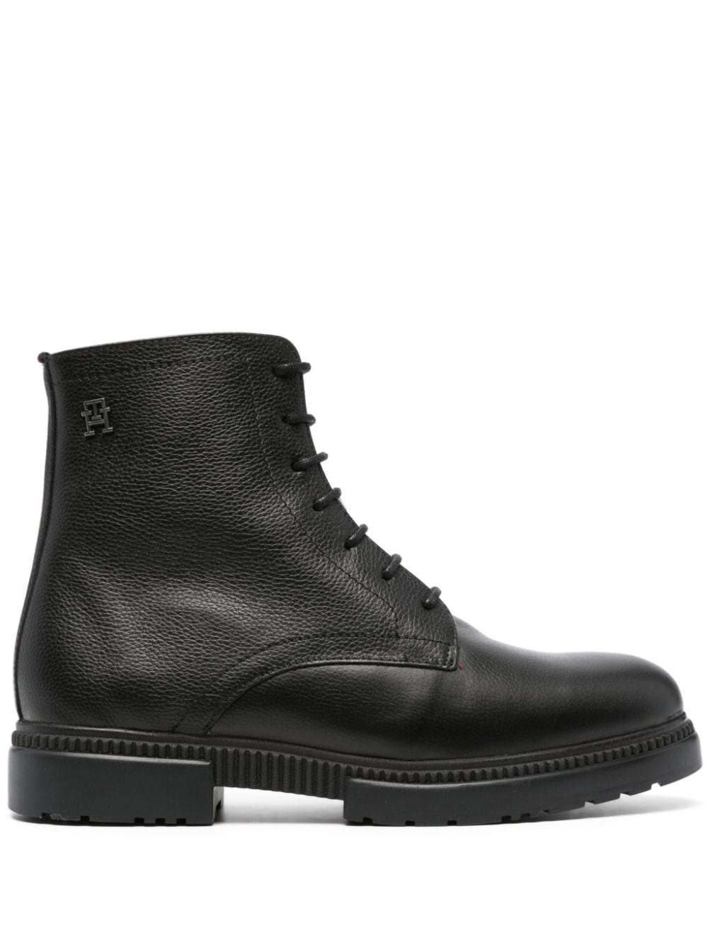 Tommy Hilfiger lace-up leather boots - Black von Tommy Hilfiger
