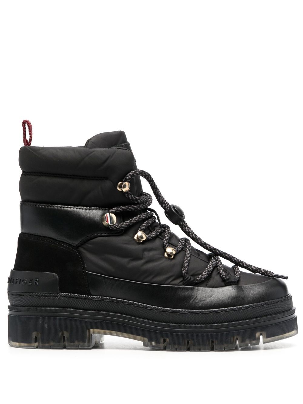 Tommy Hilfiger laced outdoor boots - Black von Tommy Hilfiger