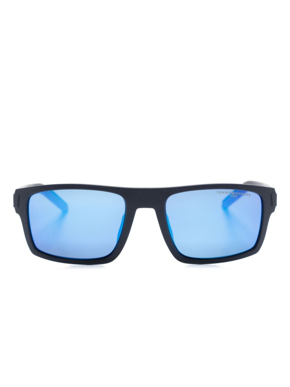 Tommy Hilfiger logo-embossed square-frame sunglasses - Blue von Tommy Hilfiger