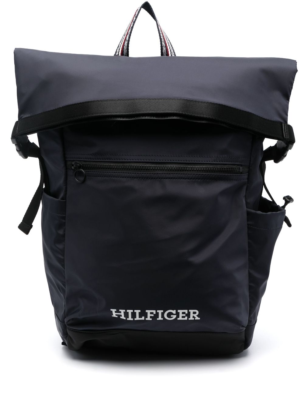 Tommy Hilfiger logo-embroidered folded top backpack - Blue von Tommy Hilfiger