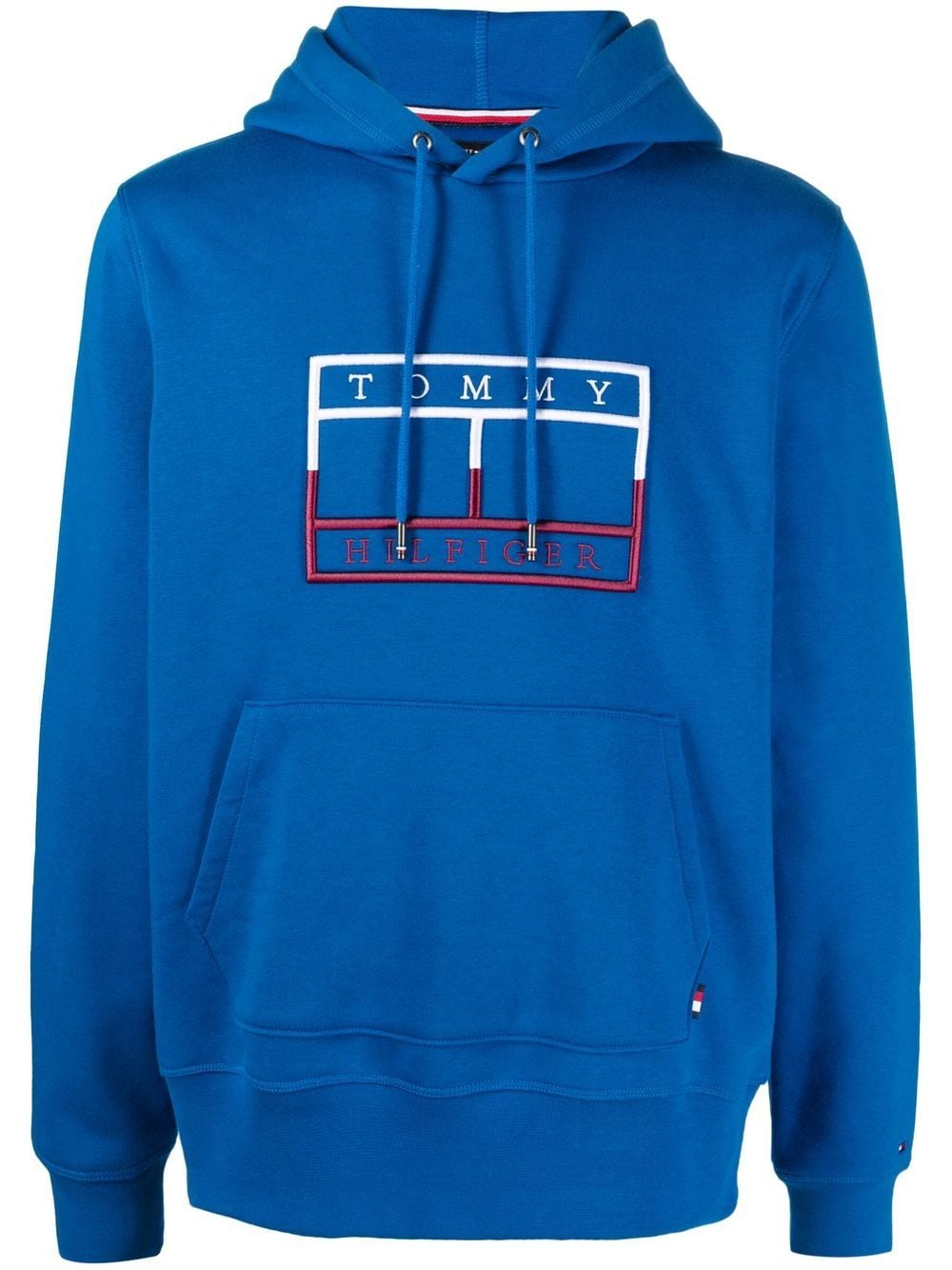 Tommy Hilfiger logo-patch hoodie - Blue von Tommy Hilfiger