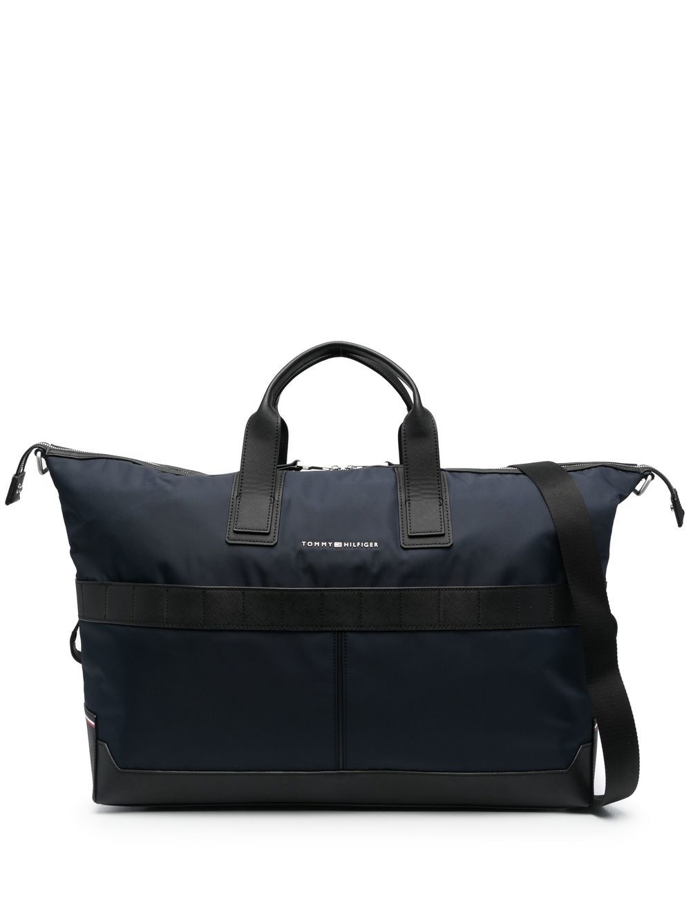 Tommy Hilfiger logo-plaque duffle bag - Blue von Tommy Hilfiger