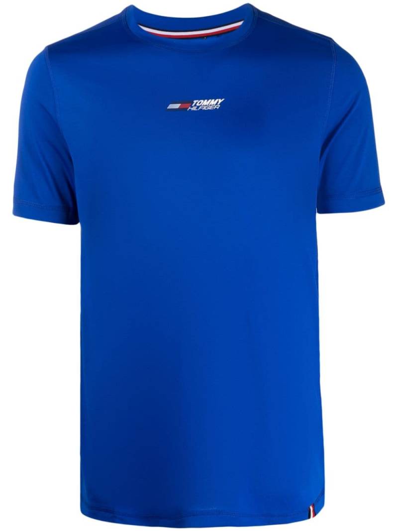 Tommy Hilfiger logo-print T-shirt - Blue von Tommy Hilfiger