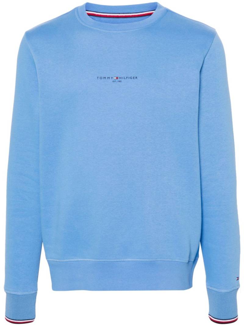 Tommy Hilfiger logo-print sweatshirt - Blue von Tommy Hilfiger