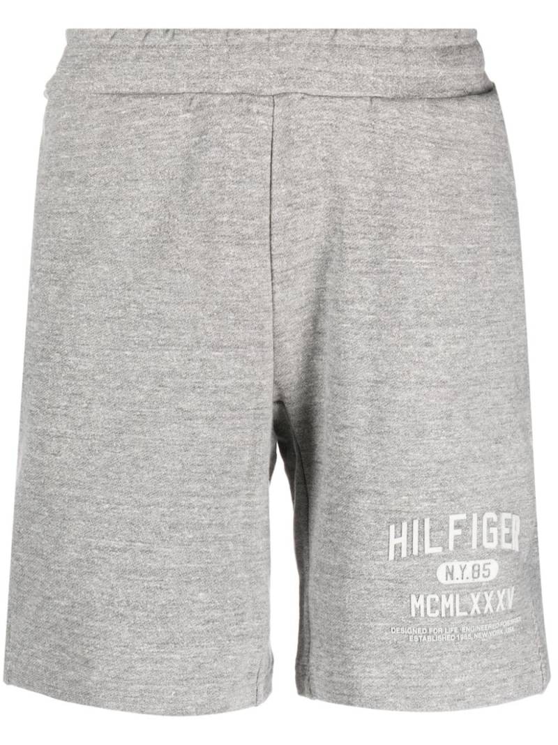 Tommy Hilfiger logo-print track shorts - Grey von Tommy Hilfiger