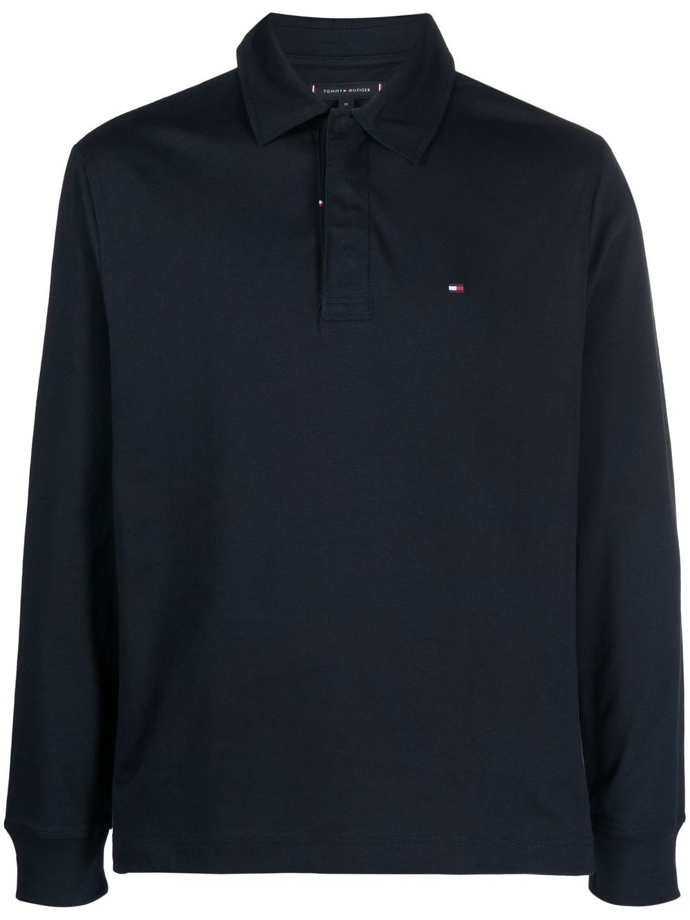 Tommy Hilfiger long-sleeved polo shirt - Blue von Tommy Hilfiger