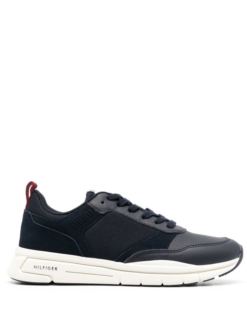 Tommy Hilfiger low-top leather sneakers - Blue von Tommy Hilfiger
