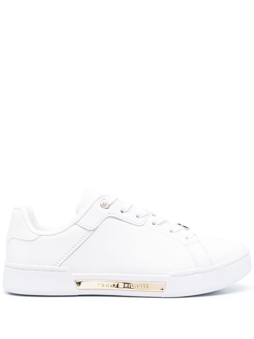 Tommy Hilfiger low-top monogram charm sneakers - White von Tommy Hilfiger