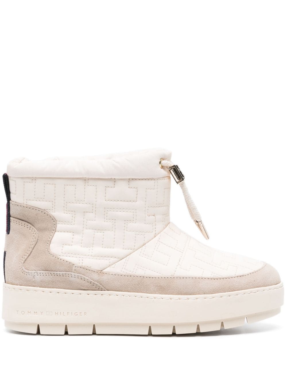 Tommy Hilfiger monogram-jacquard platform snow boots - Neutrals von Tommy Hilfiger