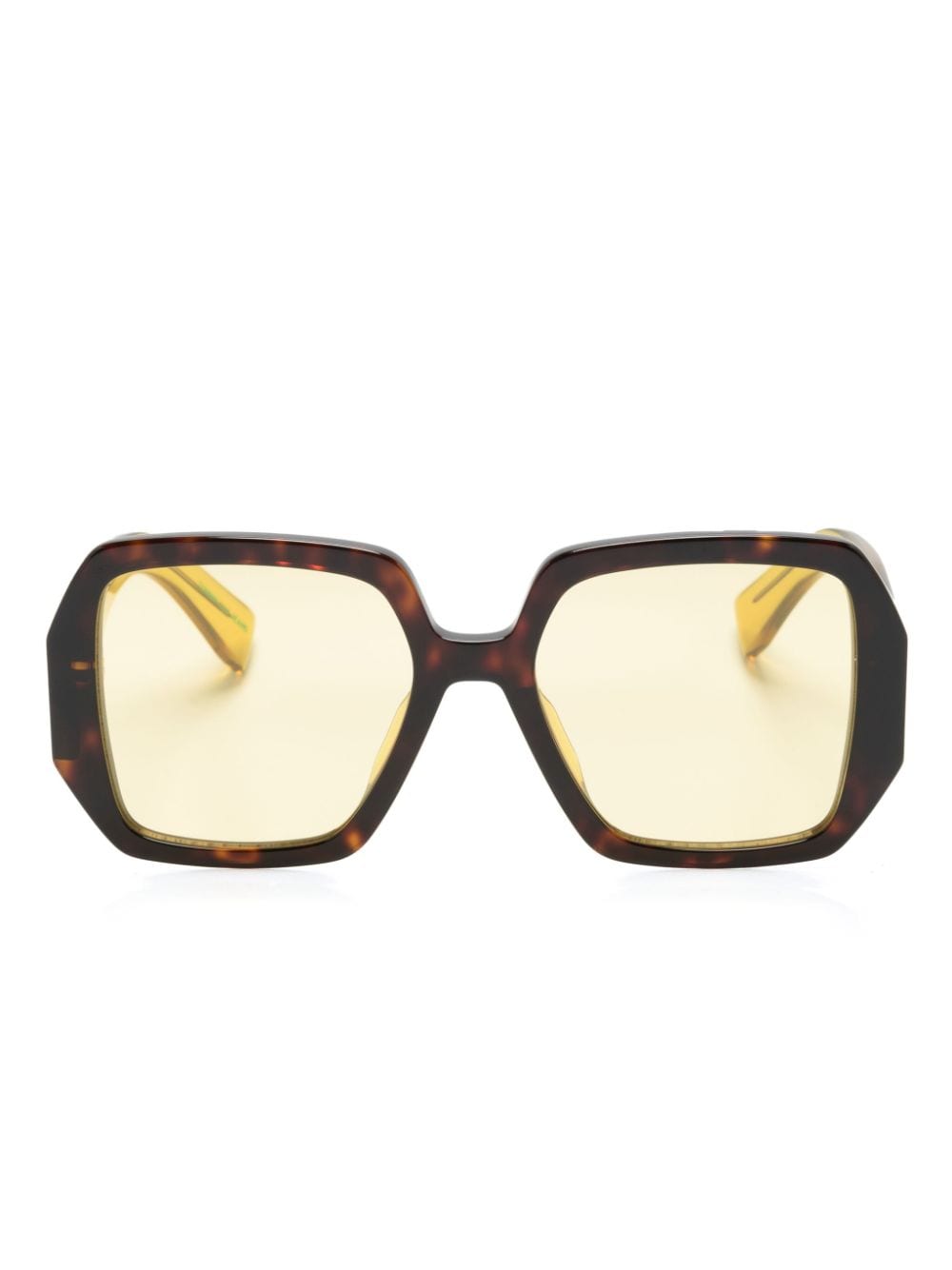 Tommy Hilfiger oversized-frame tinted sunglasses - Yellow von Tommy Hilfiger