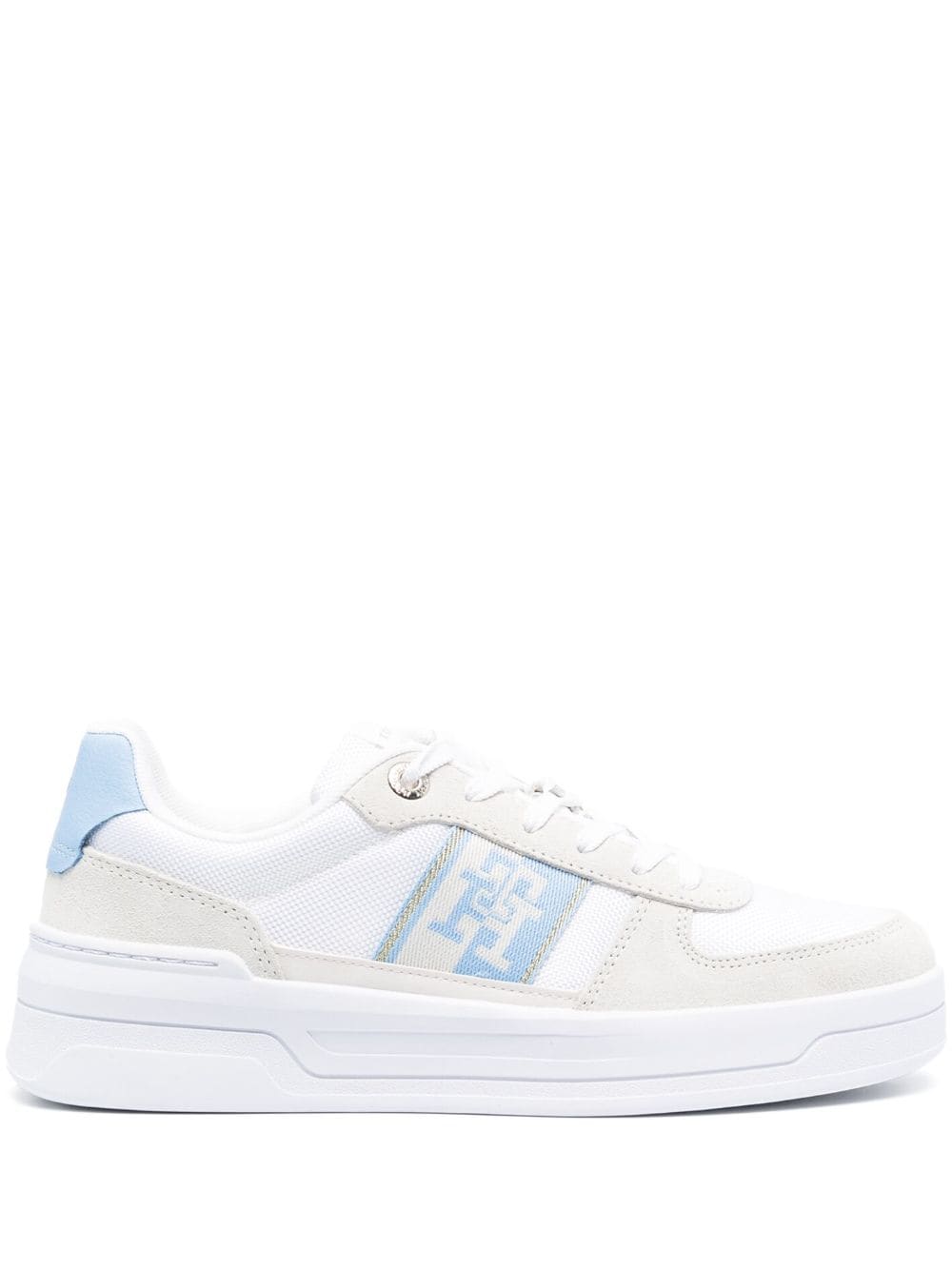 Tommy Hilfiger panelled leather sneakers - Blue von Tommy Hilfiger