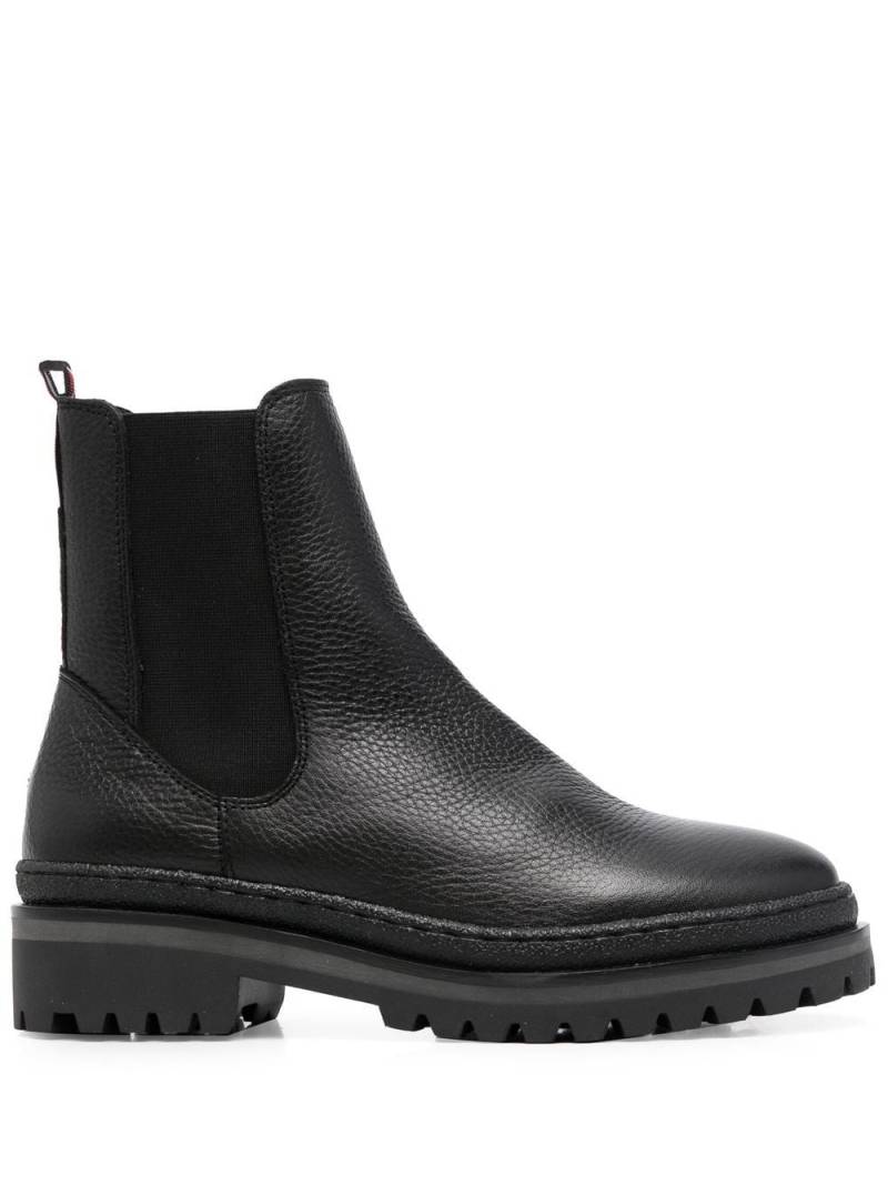 Tommy Hilfiger pebbled-finish chelsea ankle boots - Black von Tommy Hilfiger