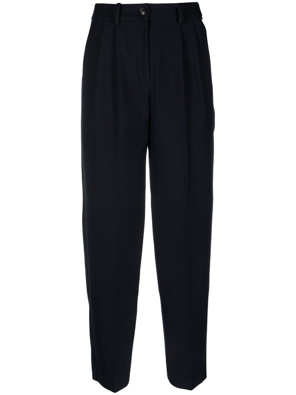 Tommy Hilfiger pleated tapered wide-leg trousers - Blue von Tommy Hilfiger