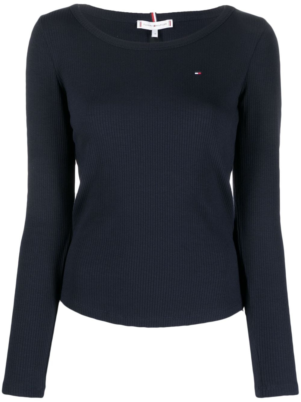 Tommy Hilfiger ribbed long-sleeve T-shirt - Blue von Tommy Hilfiger