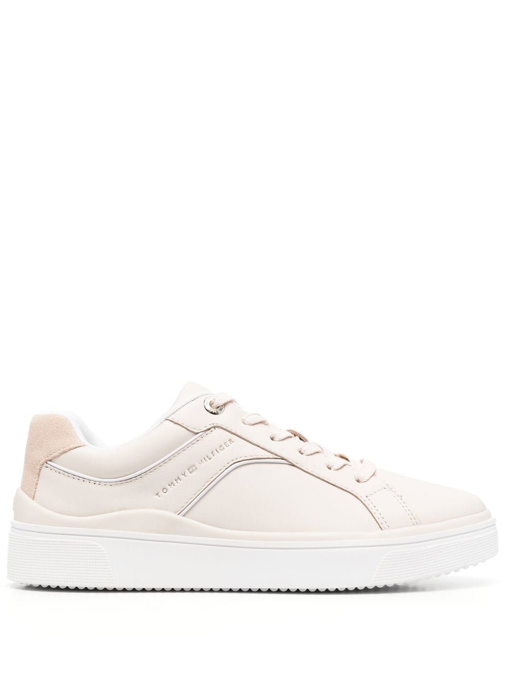 Tommy Hilfiger round-toe leather sneakers - Neutrals von Tommy Hilfiger