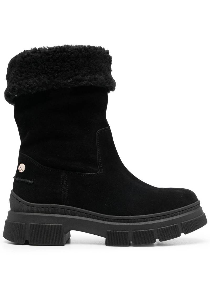 Tommy Hilfiger shearling lining suede boots - Black von Tommy Hilfiger