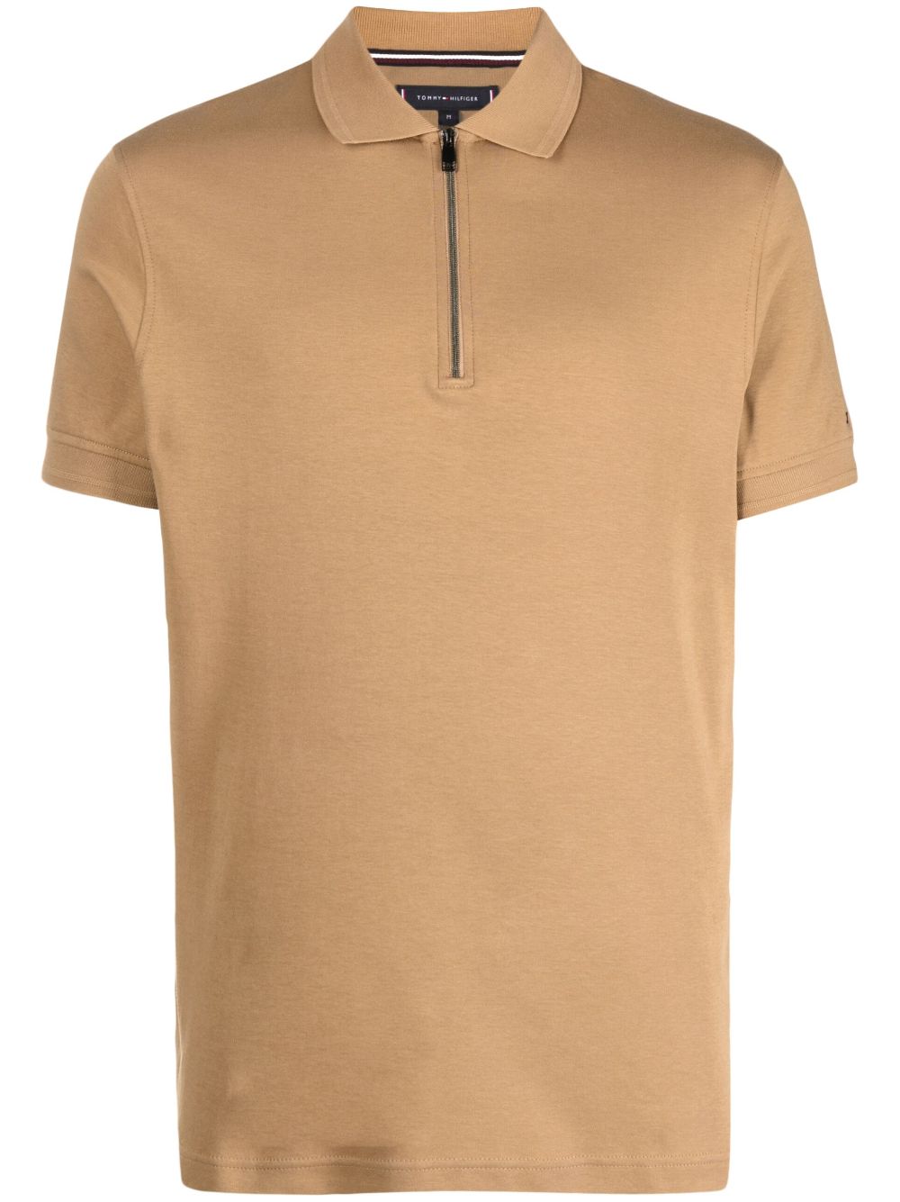 Tommy Hilfiger short-sleeve polo shirt - Brown von Tommy Hilfiger