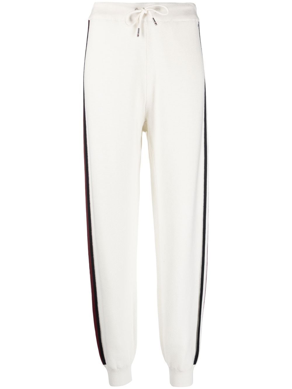 Tommy Hilfiger side-stripe cotton track pants - White von Tommy Hilfiger