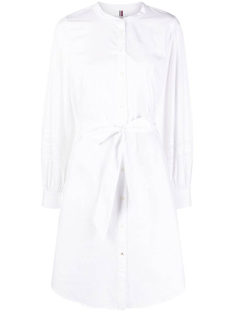Tommy Hilfiger tied-waist shirt dress - White von Tommy Hilfiger