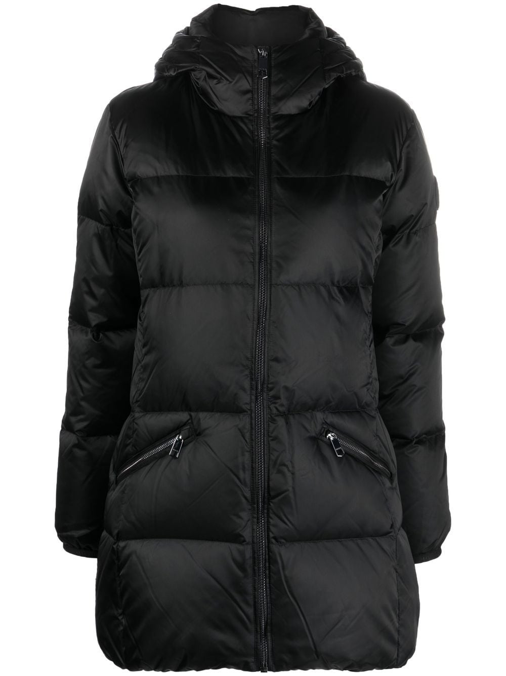 Tommy Hilfiger zip-up hooded puffer jacket - Black von Tommy Hilfiger