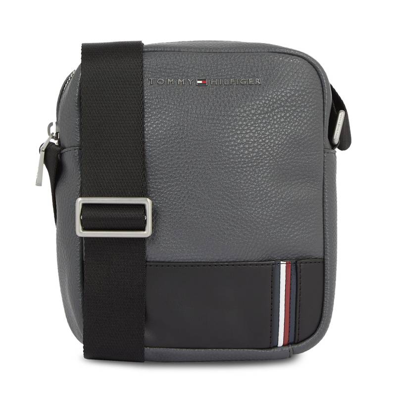 Umhängetasche Tommy Hilfiger Th Central Mini Reporter AM0AM12449 Grau von Tommy Hilfiger
