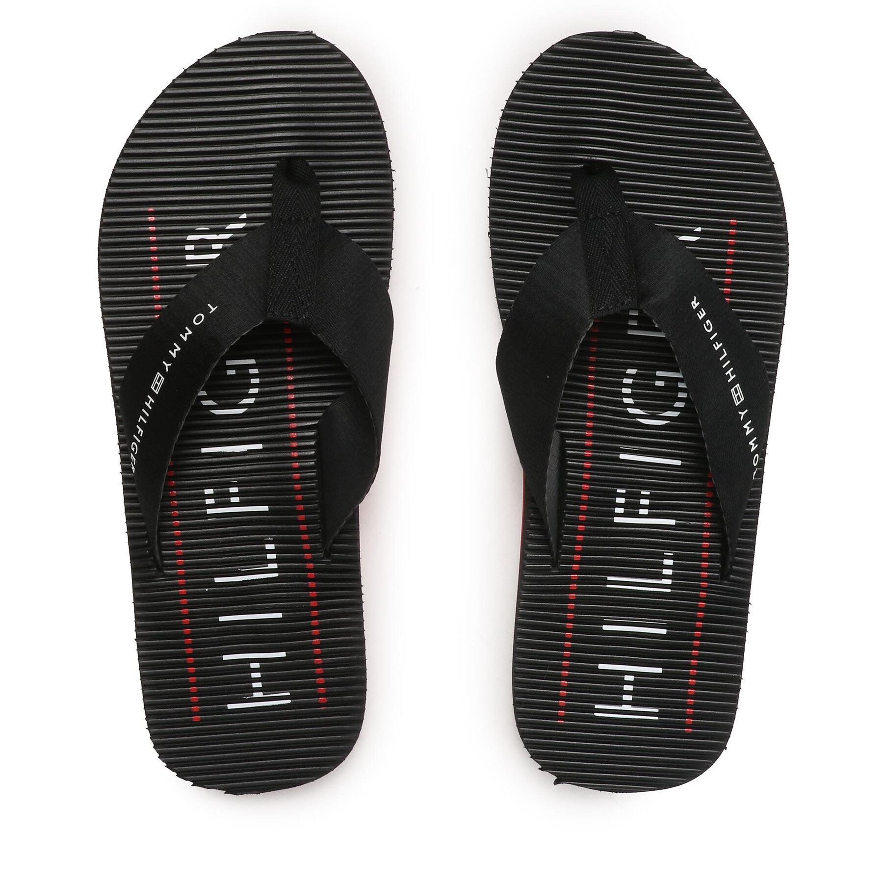 Zehentrenner Tommy Hilfiger Massage Footbed FM0FM04474 Schwarz von Tommy Hilfiger