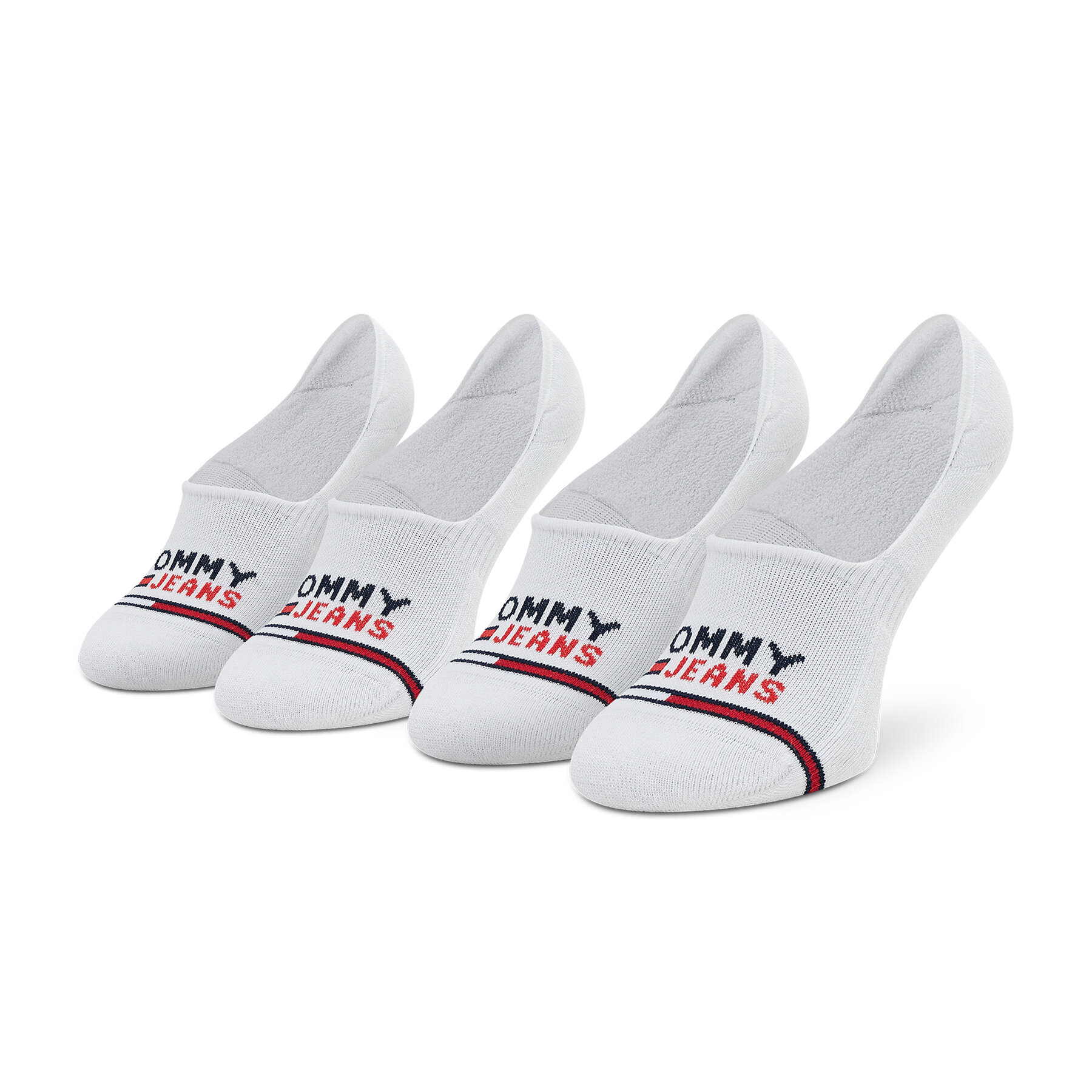 2er-Set Unisex-Sneakersocken Tommy Jeans 701218959 White 001 von Tommy Jeans