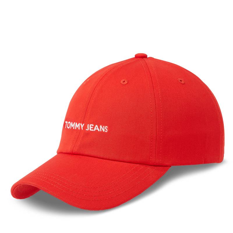 Cap Tommy Jeans Tjw Linear Logo Cap AW0AW15845 Medium Red XLD von Tommy Jeans