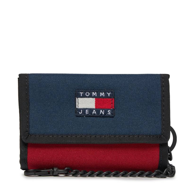 Große Herren Geldbörse Tommy Jeans Tjm Heritage Nylon Trifold AM0AM12078 Dunkelblau von Tommy Jeans