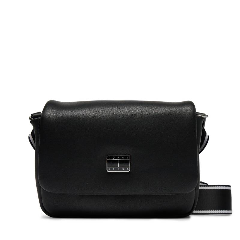 Handtasche Tommy Jeans Tjw City Girl Small Flap Cross AW0AW15812 Black BDS von Tommy Jeans