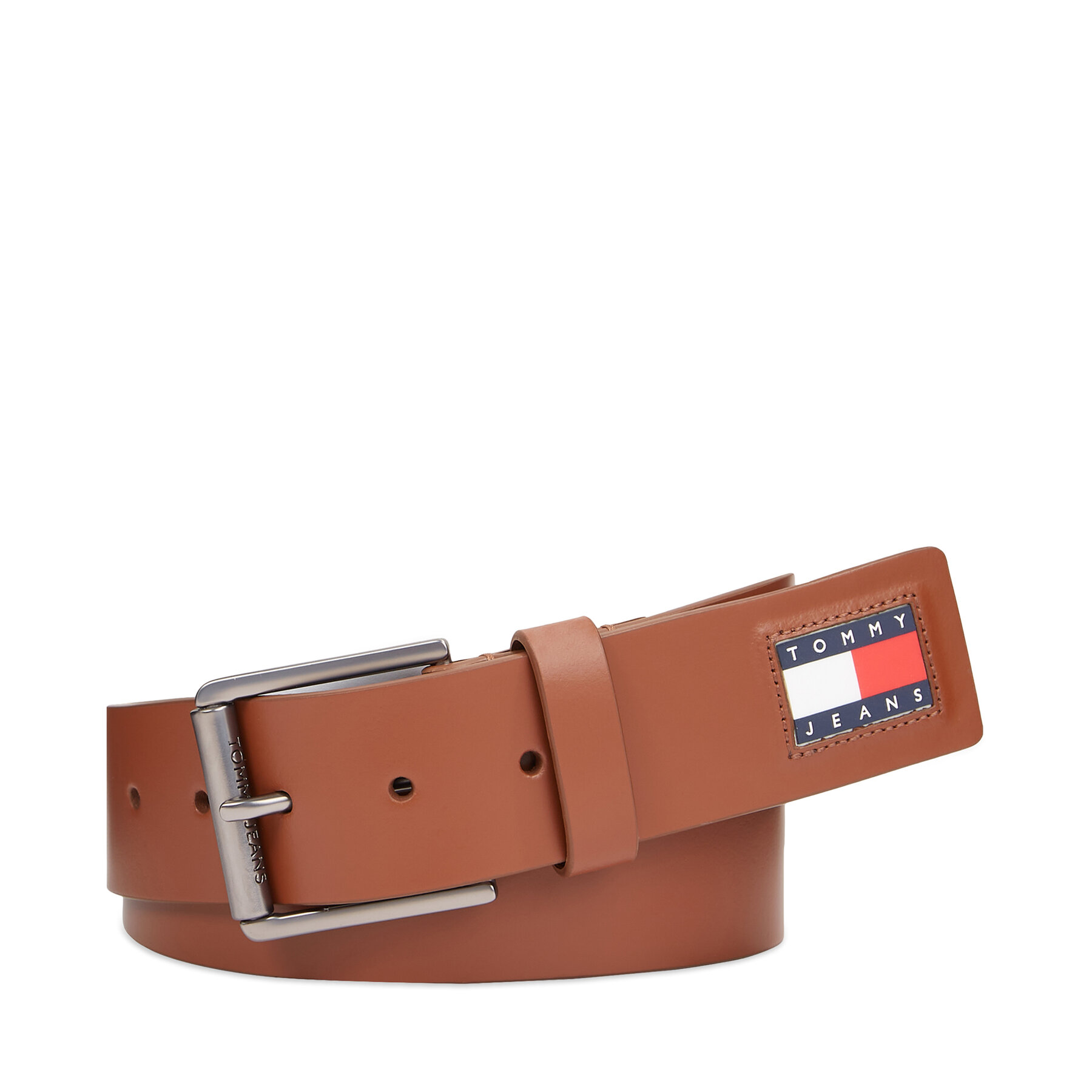 Herrengürtel Tommy Jeans Tjm Flag Leather 4.0 AM0AM12340 Cognac 0HE von Tommy Jeans