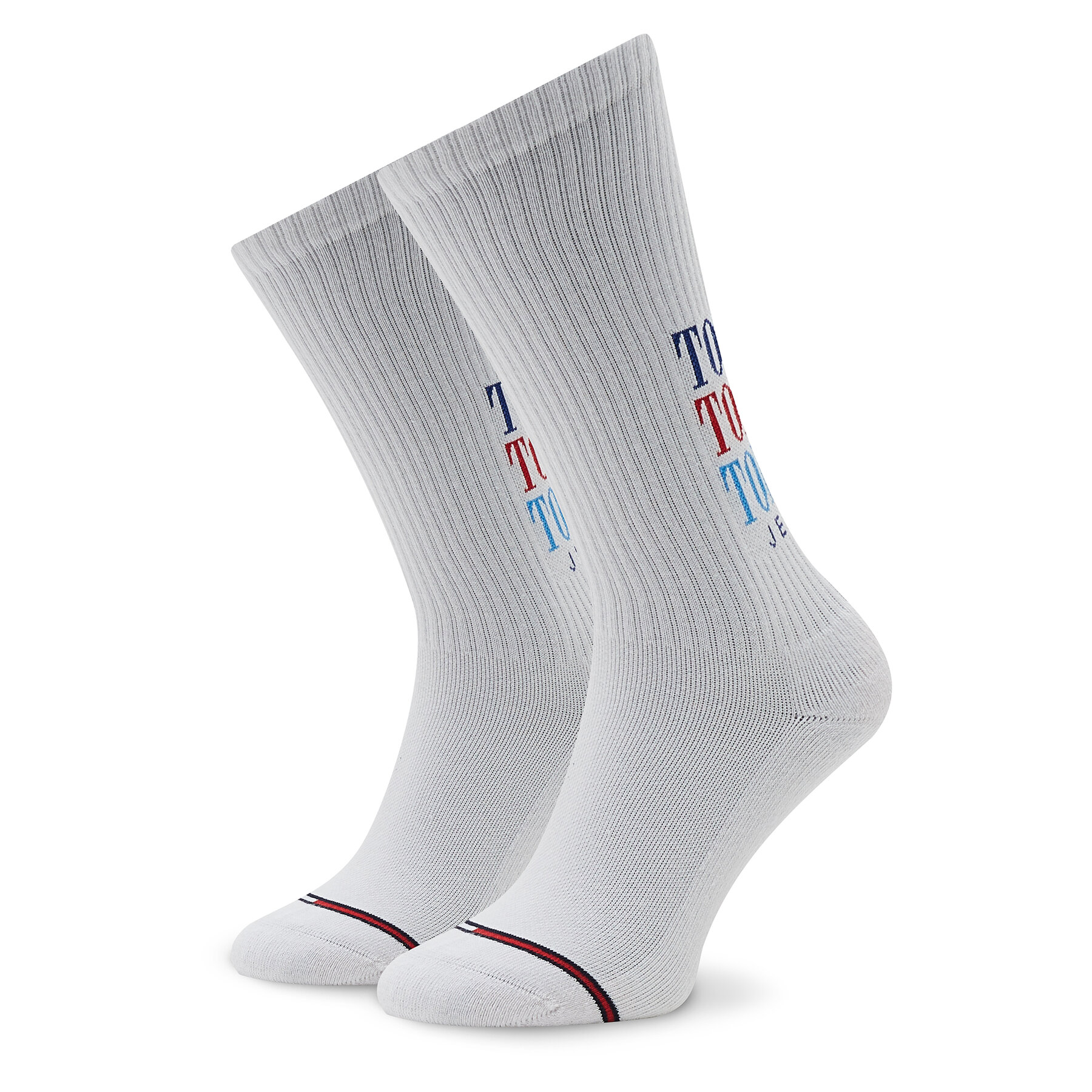 Hohe Unisex-Socken Tommy Jeans 701220282 White 001 von Tommy Jeans