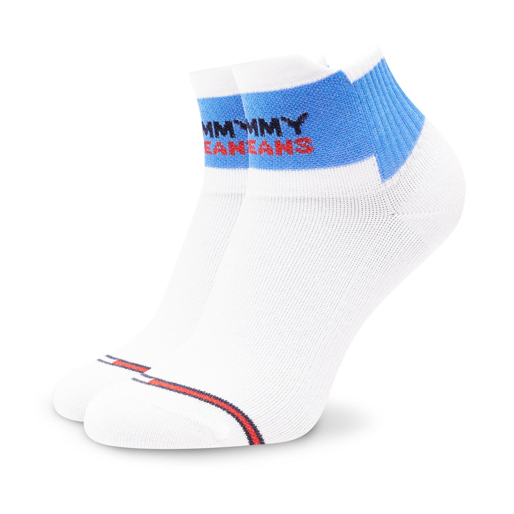 Hohe Unisex-Socken Tommy Jeans 701220288 White/Blue 003 von Tommy Jeans