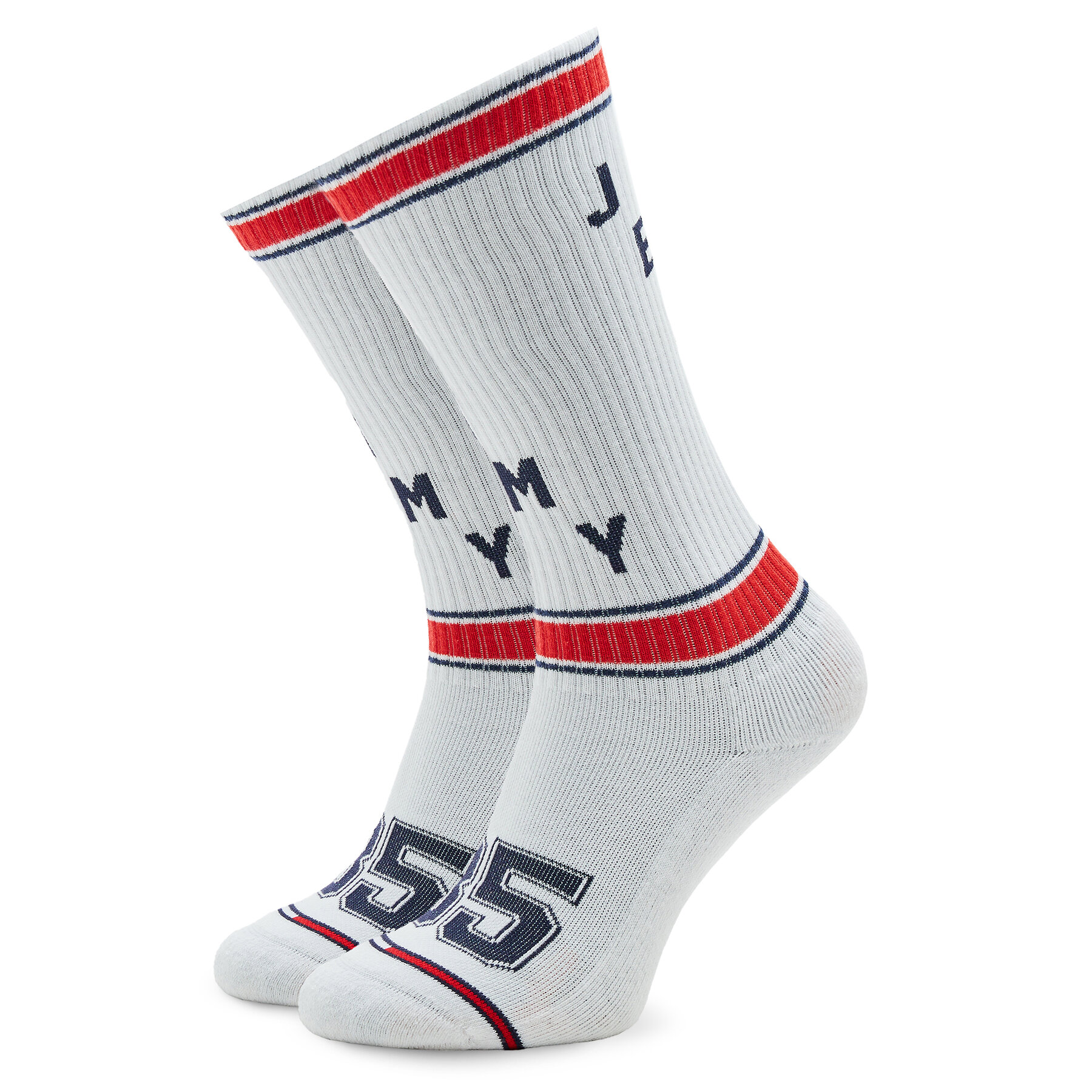 Hohe Unisex-Socken Tommy Jeans 701223426 White 001 von Tommy Jeans