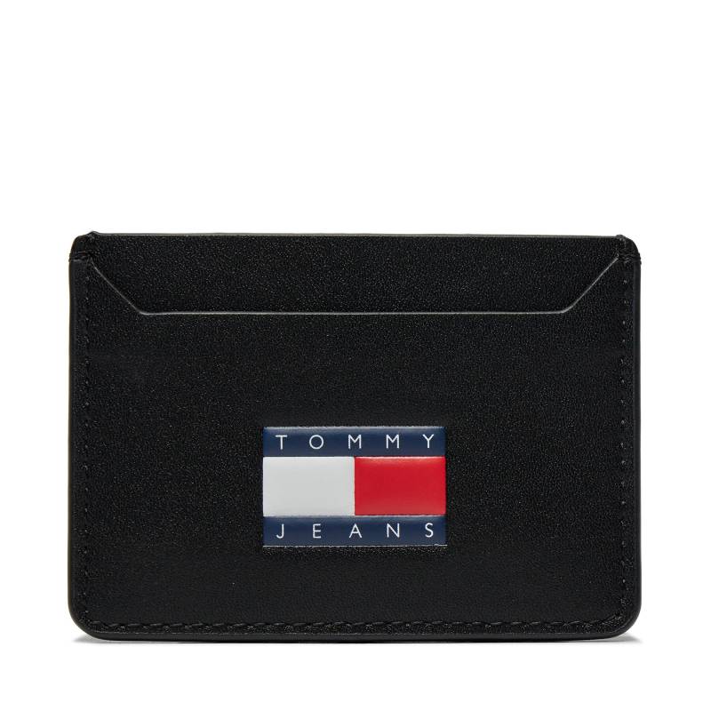 Kreditkartenetui Tommy Jeans Tjm Heritage Leather Cc Holder AM0AM12085 Schwarz von Tommy Jeans