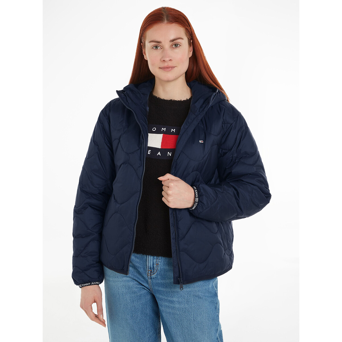 Kurze Steppjacke mit Kapuze von Tommy Jeans