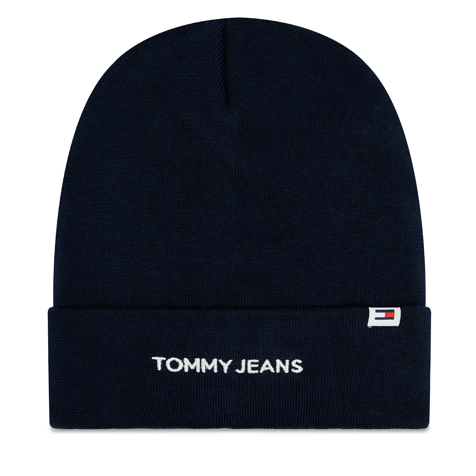 Mütze Tommy Jeans Linear Logo AW0AW15843 Dark Night Navy C1G von Tommy Jeans