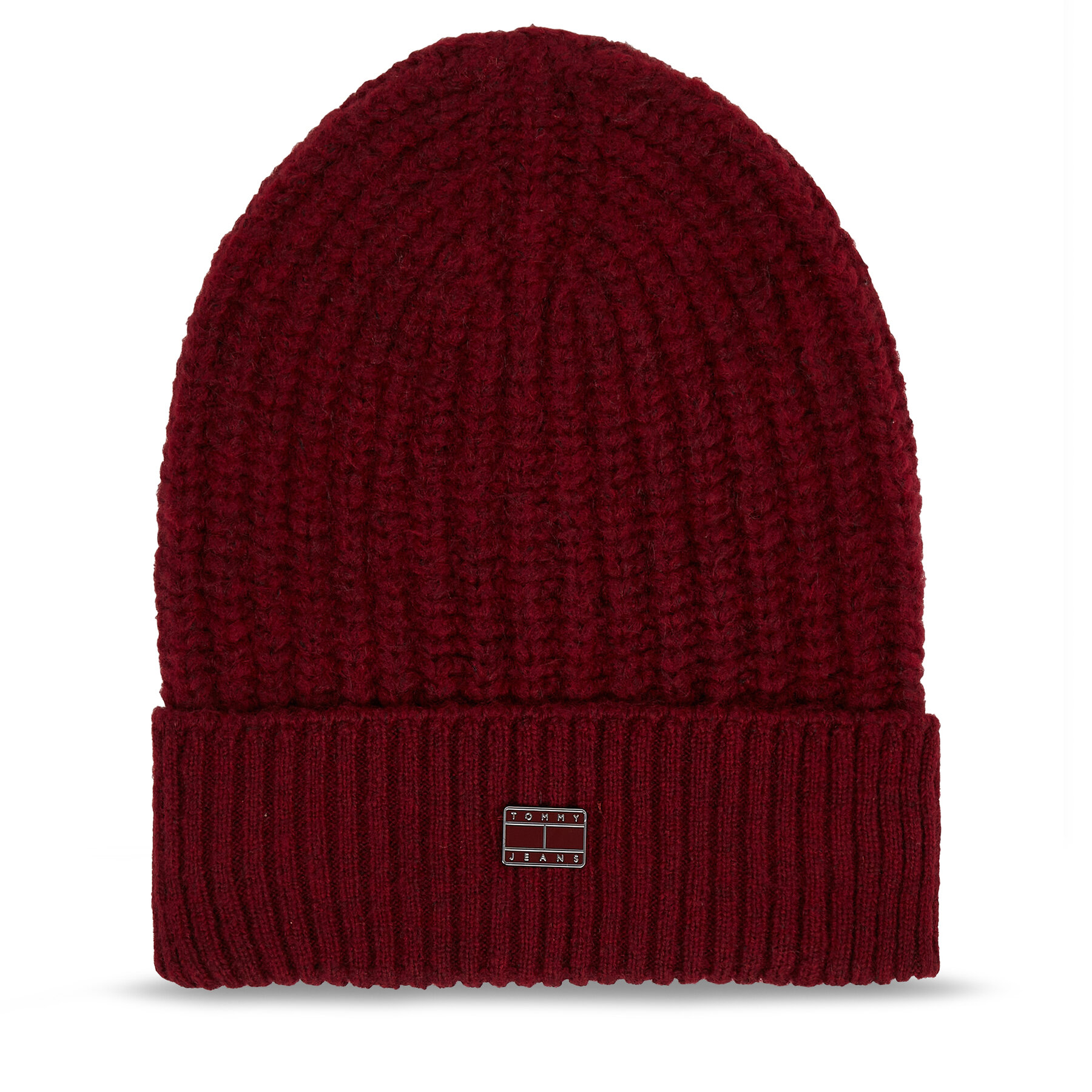 Mütze Tommy Jeans Tjw Cosy Knit Beanie AW0AW15462 Deep Rouge VLP von Tommy Jeans