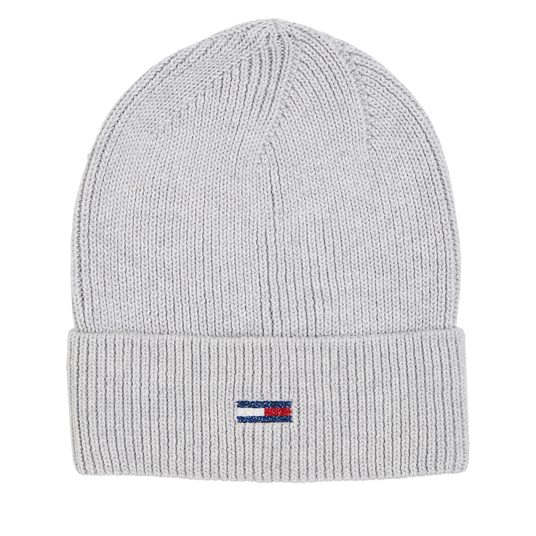 Mütze Tommy Jeans Tjw Flag Beanie AW0AW15474 Silver Grey P03 von Tommy Jeans